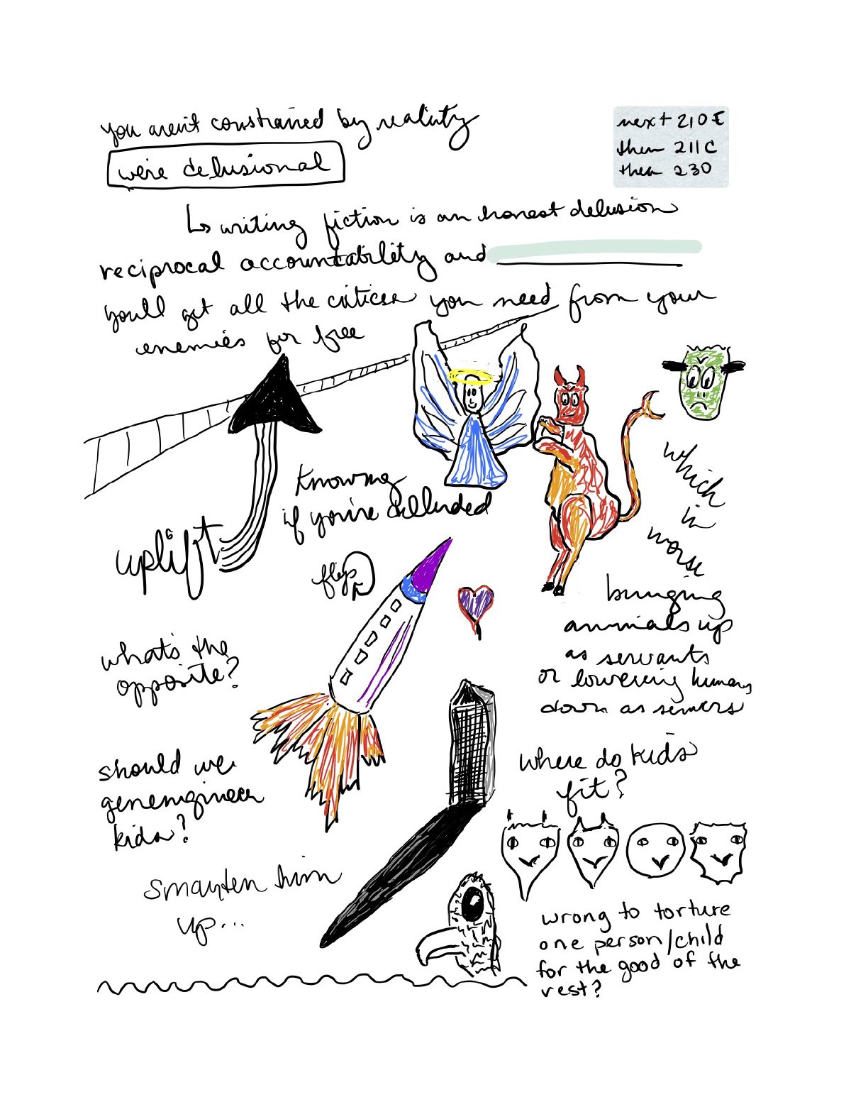 Note taking by doodling is fun