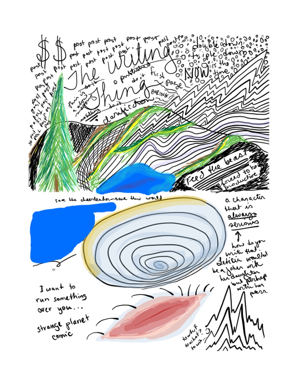 Doodling in Writing Group